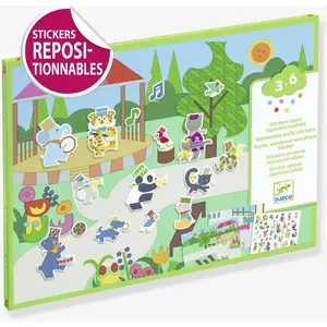 DJECO Stickers repositionnable Fanfare vert TU pas cher