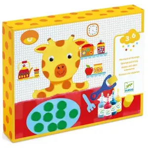 Comparateur de prix : Djeco Coffret peinture à l'éponge Les aventures de doudou
