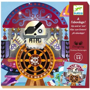 Comparateur de prix : Jeu créatif Djeco Tableaux à métalliser à l'abordage