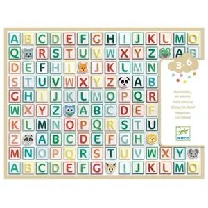 DESIGN BY Djeco stickers voor de kleintjes Alphabet Stickers pas cher