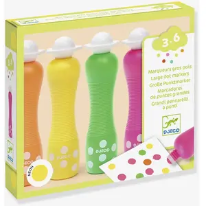 Djeco 4 gros feutres à pointe mousse fluo pas cher