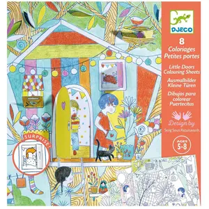 Djeco kleurplezier Les cabanes de Nina - creatief speelgoed FSC MIX. pas cher