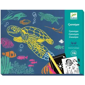 Djeco Impression bleue animaux marins pas cher