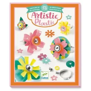 Non communiqué DJECO Artistic Plastic Collection d'anneaux d'activités créatives, multicolore (DJ09499)