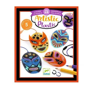 Jeu créatif Djeco Artistic Plastic Porte-clés Catcheurs pas cher