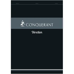 Conquerant Hamelin Hamelin Bloc Direction 70 Grammes Format 21 X 29,7 Règlure 5x5 Agrafé pas cher