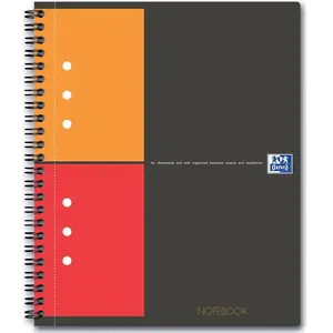 5 x Spiraalblok Oxford International Notebook A5+ ruit 5mm pas cher