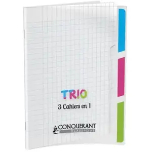 CONQUERANT CLASSIQUE Cahier 3 en 1, 170 x 220 mm, seyès pas cher