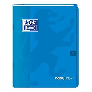 OXFORD Cahier Easybook agrafé - 17 x 22 cm - 96p seyès - 90g - Bleu pas cher
