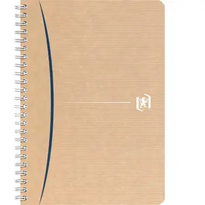 Cahier recyclé spirale Oxford Touareg A5 14,8 x 21 cm petits carreaux 180 pages - Lot de 5 - assorties pas cher