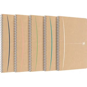 Oxford Touareg - spiraalblok - A4 - gelijnd - 90 vel - 90g - soepele kartonnen kaft - assorti pas cher