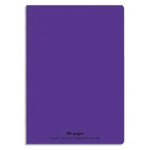 Conquérant Cahier 96 pages seyès 90 g, couverture polypropylène violet, format 17 x 22 cm CONQUERANT pas cher