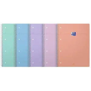 OXFORD Cahier SMART 230x297 mm 160P grands carreaux coloris pastel aléatoires pas cher