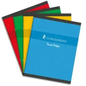 Conquerant Cahier de travaux pratiques - CALLIGRAPHE - 17x22 - Grands carreaux - Seyès - 96 pages pas cher