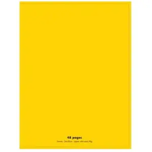 Conquerant cahier agrafe 240x320 polypro jaune 90g 48p seyes classique 400006761 pas cher
