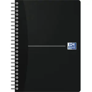 Oxford Cahier à reliure spirale 'Smart Black', A5, noir pas cher