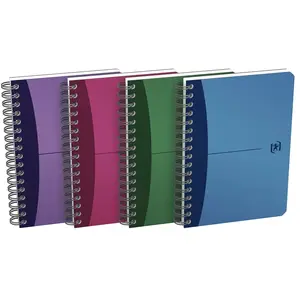 Hamelin Oxford Urban Mix Cahier à spirales avec couverture en polypropylène, format A6, 90 feuilles quadrillées, couleurs assorties pas cher