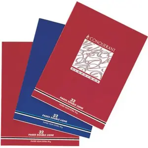 Conquerant - Cahier Piqures 17x22 32p Dbl L2 I/v 90g pas cher