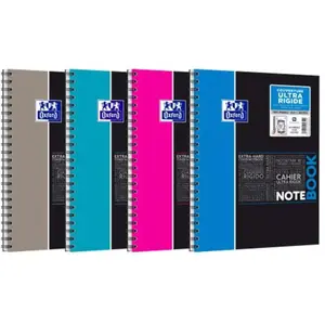 Cahier étudiant à spirales de 160 pages Oxford Notebook SOS Notes Seyès 23x29,7cm pas cher
