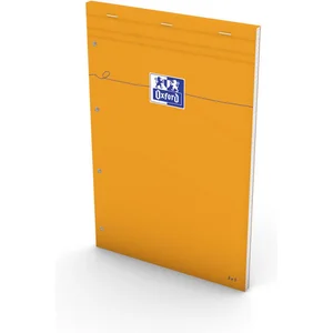Bloc-notes - OXFORD - Petits carreaux - 160 pages - 32x21 cm - Orange pas cher