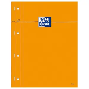 OXFORD Bloc-Notes - 29,7 cm x 23 cm x 0,9 cm - 160 pages - 80g - Orange pas cher