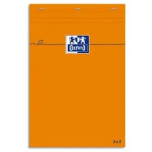 Elba Oxford Bloc Bureau 7.4 x 10.5 quadrillé 5 x 5 80 pages - Bloc notes 80... pas cher