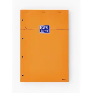 Oxford - 1 x bloc-notes, 210 x 315, seyès, 80 feuilles, orange 100106979 pas cher