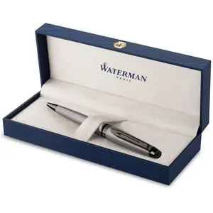 Stylo à bille Waterman Expert Métallique Argenté pointe moyenne pas cher