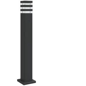 Lampadaire D'extérieur Avec Sortie 80 Cm Aluminium Noir Helloshop26 02...Vendu parrakuten