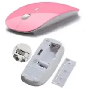 Souris Ultra Plate pour PC Sans Fil USB Capteur Optique 3 Boutons Universelle (ROSE) pas cher