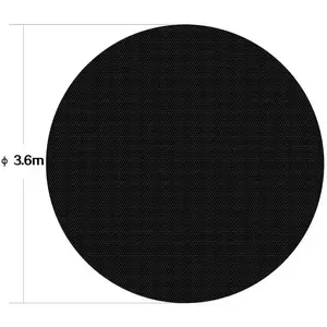 HELLOSHOP26 Bache à bulles - Marque - Rond - Couverture de piscine solaire - Chauffage bassin - Noir pas cher