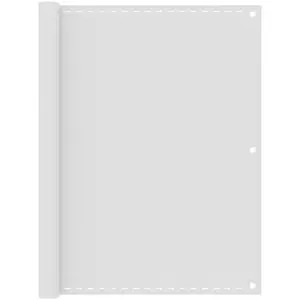 HELLOSHOP26 Écran de balcon 120 x 400 cm PEHD blanc 02_0010042 pas cher