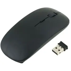 Souris pour PC ORDISSIMO USB Sans Fil Ultra Plate Universelle Capteur Optique 3 Boutons Ordinateur (NOIR) pas cher