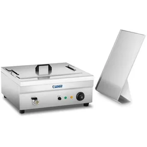 HELLOSHOP26 Friteuse electrique professionnelle restaurant 18 litres 3 200 W zone froide pas cher