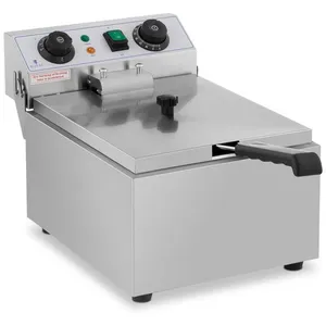 HELLOSHOP26 Friteuse electrique professionnelle restaurant 1 x 10 litres minuterie pas cher