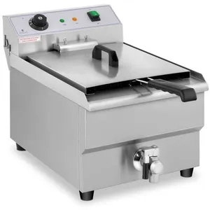 HELLOSHOP26 Friteuse electrique professionnelle restaurant 1 x 16 litr... pas cher