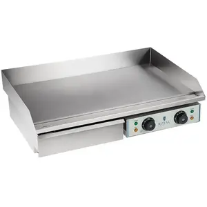 HELLOSHOP26 Plancha électrique lisse - 75cm - 2 x 2.2kW acier inox pro...Vendu parcdiscount