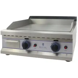 HELLOSHOP26 Plancha a gaz 65cm propane/butane 30mbar acier inox professionnel pas cher