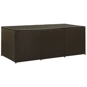 HELLOSHOP26 Coffre boîte meuble de jardin rangement resine tressee 180...Vendu parcdiscount