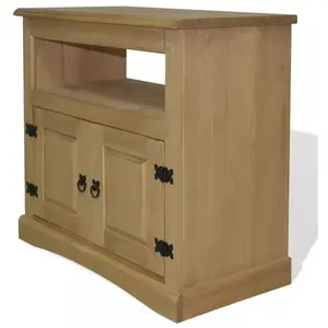 Meuble télé buffet tv télévision design pratique pin mexicain gamme co...Vendu parcdiscount