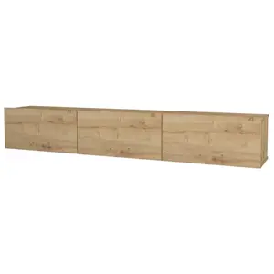 HELLOSHOP26 Meuble TV 180 x 31 x 29,5 cm effet chene pas cher