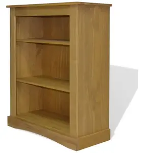 etagere meuble design bibliotheque a 3 niveaux pin 100 cm beigeVendu parcdiscount