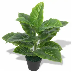 DÉCOSHOP26 Plante taro artificielle avec pot 45 vertVendu parcdiscount
