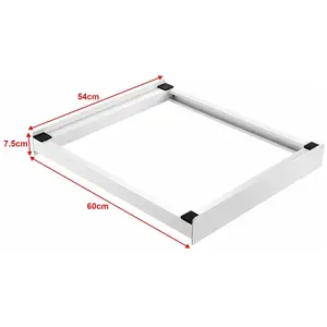 HELLOSHOP26 Kit de superposition pour lave linge seche linge standard 60 cm blanc pas cher