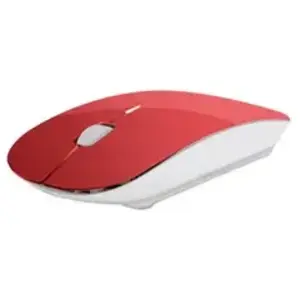 Souris Ultra Plate pour PC Sans Fil USB Capteur Optique 3 Boutons Universelle (ROUGE) pas cher