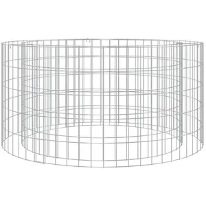 HELLOSHOP26 Foyer en gabion diametre 100 cm fer galvanise pas cher