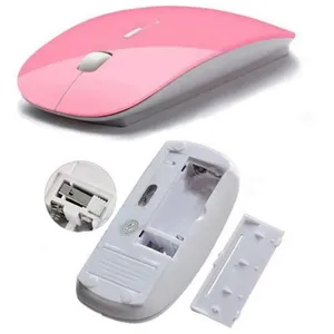Souris Ultra Plate pour PC HP Sans Fil USB Universelle Capteur Optique 3 Boutons Couleurs - Couleur:ROSE pas cher