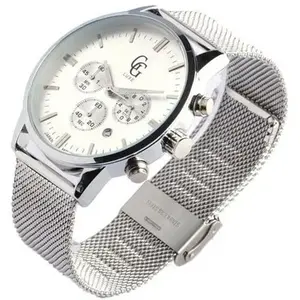 GG LUXE Montre chronographe gris argent homme Astor - Gris - Taille unique pas cher