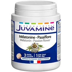JUVAMINE MÉLATONINE PASSIFLORE Format 3 mois 90 comprimés pas cher