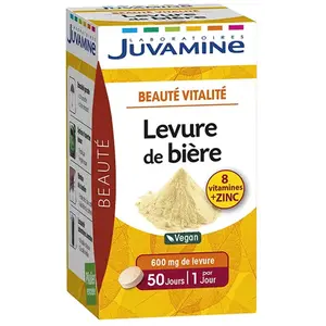 Juvamine Beauté Vitalité Levure de Bière 50 comprimésVendu paratida-sante-discount-fr